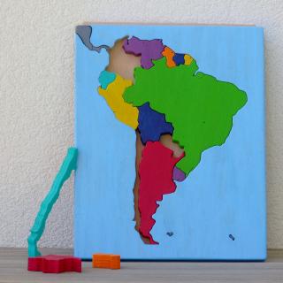 Puzzle mapa - Jižní Amerika