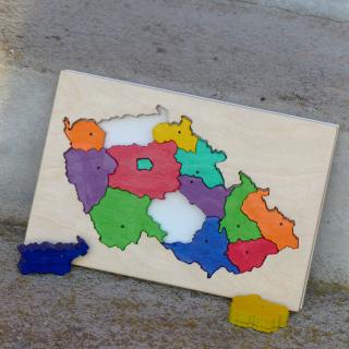 Puzzle mapa - Kraje ČR