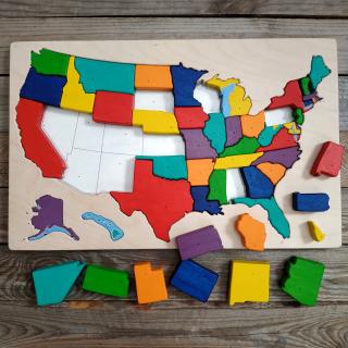 Puzzle mapa - USA