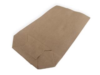 Papírový sáček s křížovým dnem 130x230+50 mm Množství: 10 kg (originální balení, cca 1460 ks)