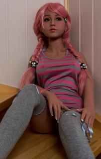 Realistická panna Asiatka Macy, 140 cm/ D-Cup - WM doll