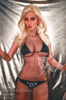 Realistická panna Blondýnka Garra, 167 cm/ G-Cup - WM doll