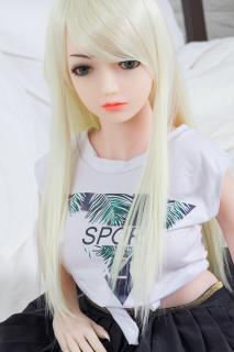 Realistická panna Blondýnka Georgi, 105 cm/ D-Cup - AIBEI Doll