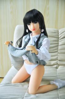 Realistická panna Černovláska Alis, 105 cm/ B-Cup - AIBEI Doll