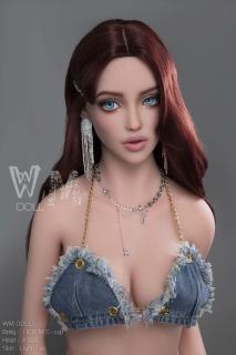 Realistická panna Roztomilá Melanie, 163 cm/ C-Cup - WM doll