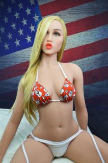 Sex Doll Blondýnka Lindsey, 151 cm/ B-Cup - YL Doll