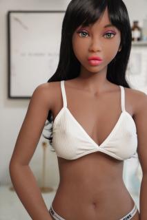 Silikonová panna Opálená Selena, 145 cm/ F-Cup - Doll4ever