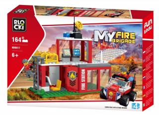 Blocki MyFire stavebnice hasičská stanice 164 dílků