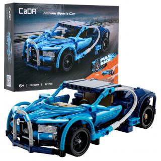 CaDA dětská stavebnice sportovní auto Honour 377 dílků modré