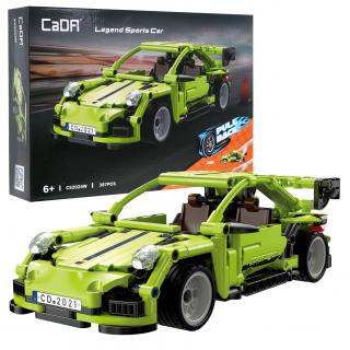 CaDA dětská stavebnice sportovní auto Legend 387 dílků zelené