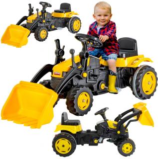 Dětský šlapací traktor s radlicí Active Pedal žlutý