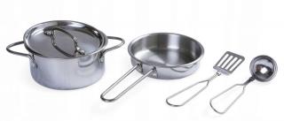 Ecotoys sada dětského kovového nádobí 5 součástí Cookware Playset