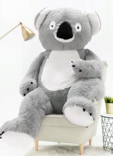 Plyšový medvěd Koala 190 cm šedá