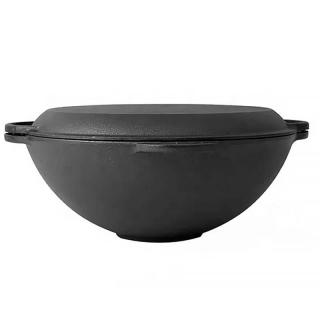 KESSEL Litinový wok 37 cm poklice - pánev 3 v 1