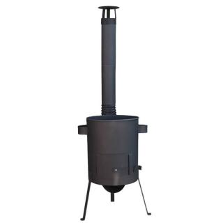 KESSEL speciální kotlina 1 mm, žáruvzdorná barva PLUS 600 °C 42 cm, zesílený rošt 4 mm PLUS 600