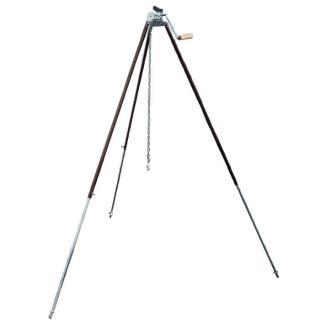KESSEL Teleskopická trojnožka na kotlík a pánev s pojistní kladkou 93 až 170 cm VAR