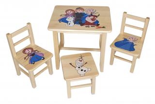 Prckůvsvět dětský Stůl s židlemi Ledové království