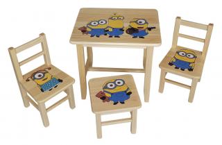 Prckůvsvět dětský Stůl s židlemi Mimoň