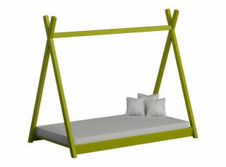 Prckůvsvět postel teepee 160x70 zelená