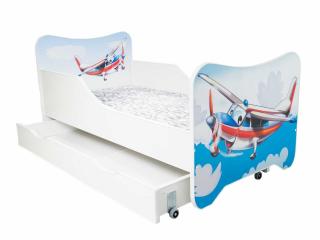 TopBeds postel s úložným prostorem 140x70 - Letadlo