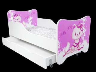 TopBeds postel s úložným prostorem 160x80 - Happy Kitty