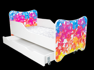 TopBeds postel s úložným prostorem 160x80 - Květiny