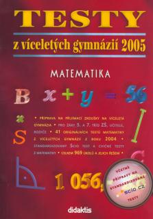 Testy z víceletých gymnázií matematika 2005