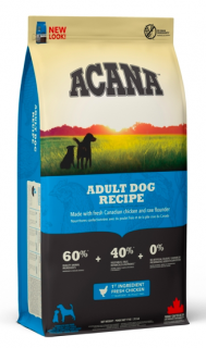 Acana Adult Dog Recipe 17 kg  + Tobby piškoty 120g