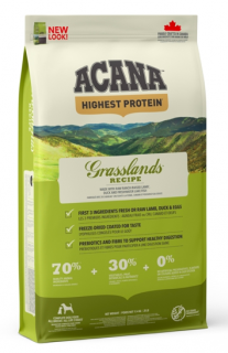 Acana Grasslands Dog Recipe 11,4 kg  + pamlsky (do vyprodání)