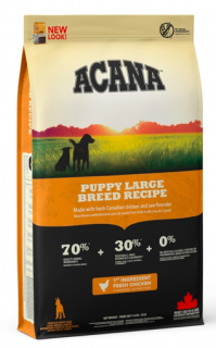Acana Puppy Large Breed Recipe 11,4 kg  + pamlsky (do vyprodání)
