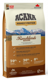 Acana Ranchlands Dog 6 kg  + pamlsky (do vyprodání)