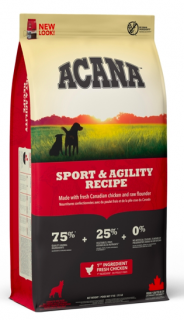 Acana Sport & Agility Recipe 17 kg  + Tobby piškoty 120g
