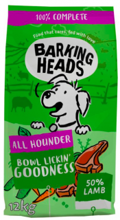 BARKING HEADS All Hounder Bowl Lickin Good Lamb 12kg  + pamlsky (do vyprodání)