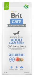 Brit Care Dog Sustainable Adult Large Breed 12kg  + vzorek krmiva (do vyprodání)