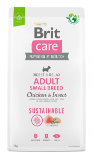 Brit Care Dog Sustainable Adult Small Breed 7kg  + vzorek krmiva (do vyprodání)