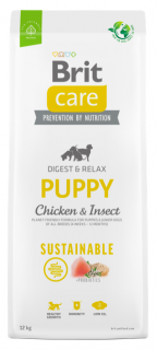 Brit Care Dog Sustainable Puppy 12kg  + pamlsky (do vyprodání)