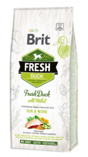 BRIT Fresh Duck with Millet Active Run & Work 12 kg  + pamlsky (do vyprodání)