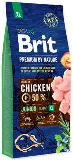Brit Premium by Nature Junior XL 15 kg  + pamlsky (do vyprodání)