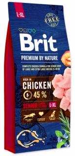 Brit Premium by Nature Senior L+XL 15 kg  + pamlsky (do vyprodání)
