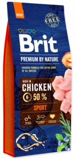 Brit Premium by Nature Sport 15 kg  + pamlsky (do vyprodání)