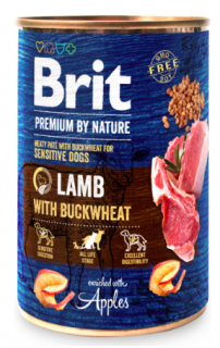 Brit Premium Dog by Nature konzerva Lamb with Buckwheat 400g
