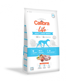 Calibra Dog Life Adult Large Breed Chicken 12kg  + vzorek krmiva (do vyprodání)