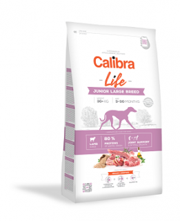 Calibra Dog Life Junior Large Breed Lamb 12kg  + vzorek krmiva (do vyprodání)