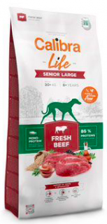 Calibra Dog Life Senior Large Fresh Beef 12kg  + vzorek krmiva (do vyprodání)