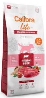 Calibra Dog Life Starter&Puppy Fresh Beef 12kg  + vzorek krmiva (do vyprodání)