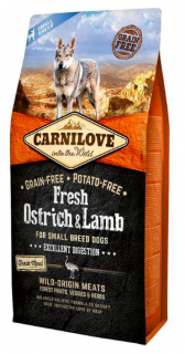 Carnilove dog Fresh Adult Small Ostrich & lamb 6 kg  + Canvit Chondro kloubní výživa 20tbl. (do vyprodání)