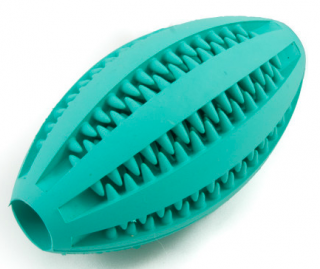 Dentální hračka pro psa Dentafun RUGBY s mátou 11cm