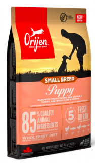 Orijen Small Breed Puppy 4,5 kg  + pamlsky (do vyprodání)