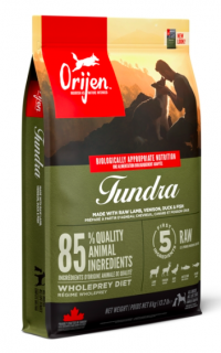 Orijen Tundra 11,4 kg  + pamlsky (do vyprodání)