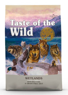 Taste of The Wild Wetlands Wild Fowl 12,2 kg  + masová konzerva (do vyprodání)